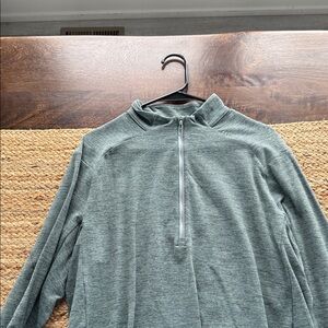 Lululemon gray/green Quarter-Zip Pullover